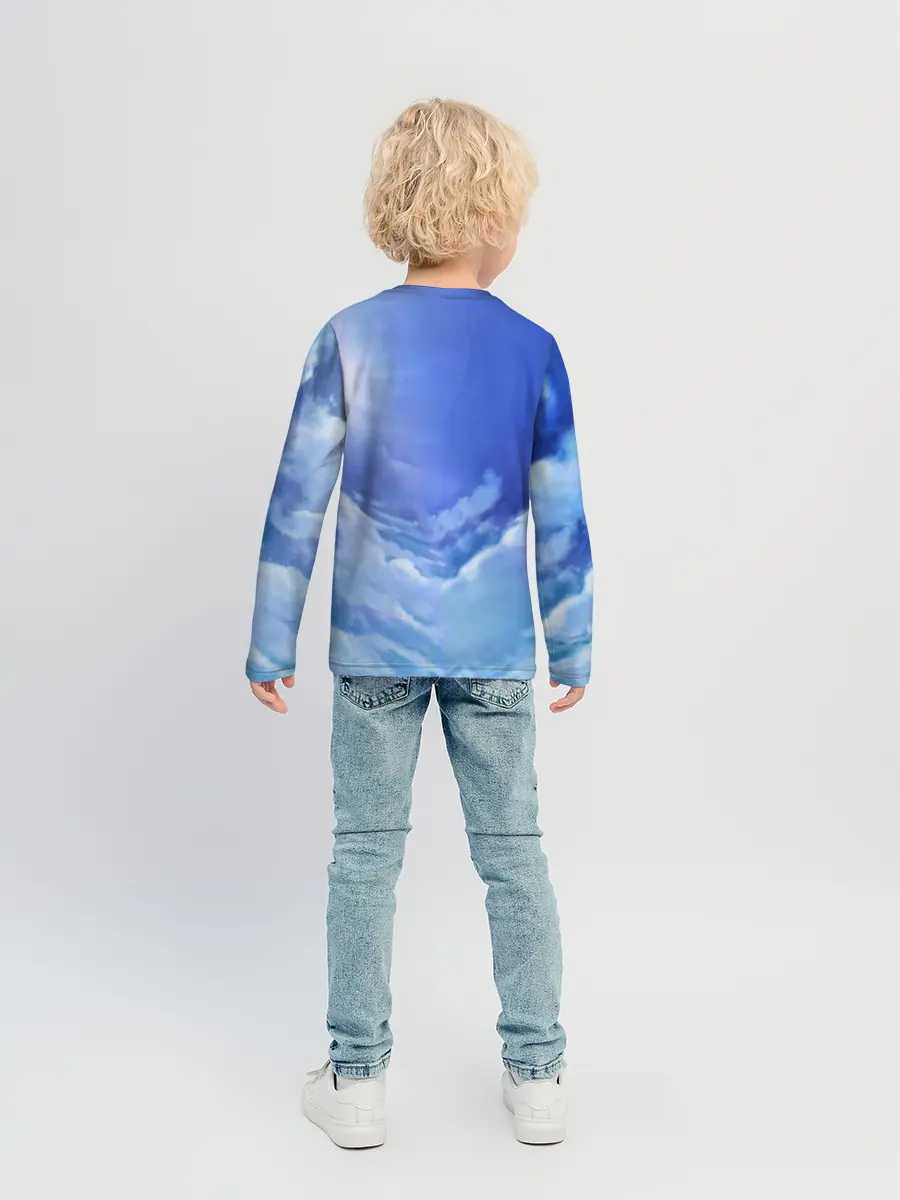 Детский лонгслив / ноль два небо