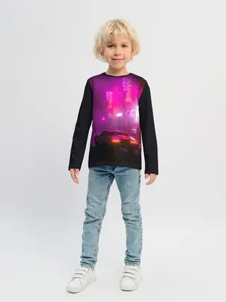 Детский лонгслив / НЕОНОВЫЙ ГОРОД | NEON CITY