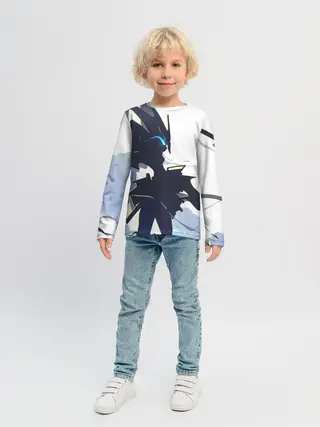 Детский лонгслив / Darling абстрация