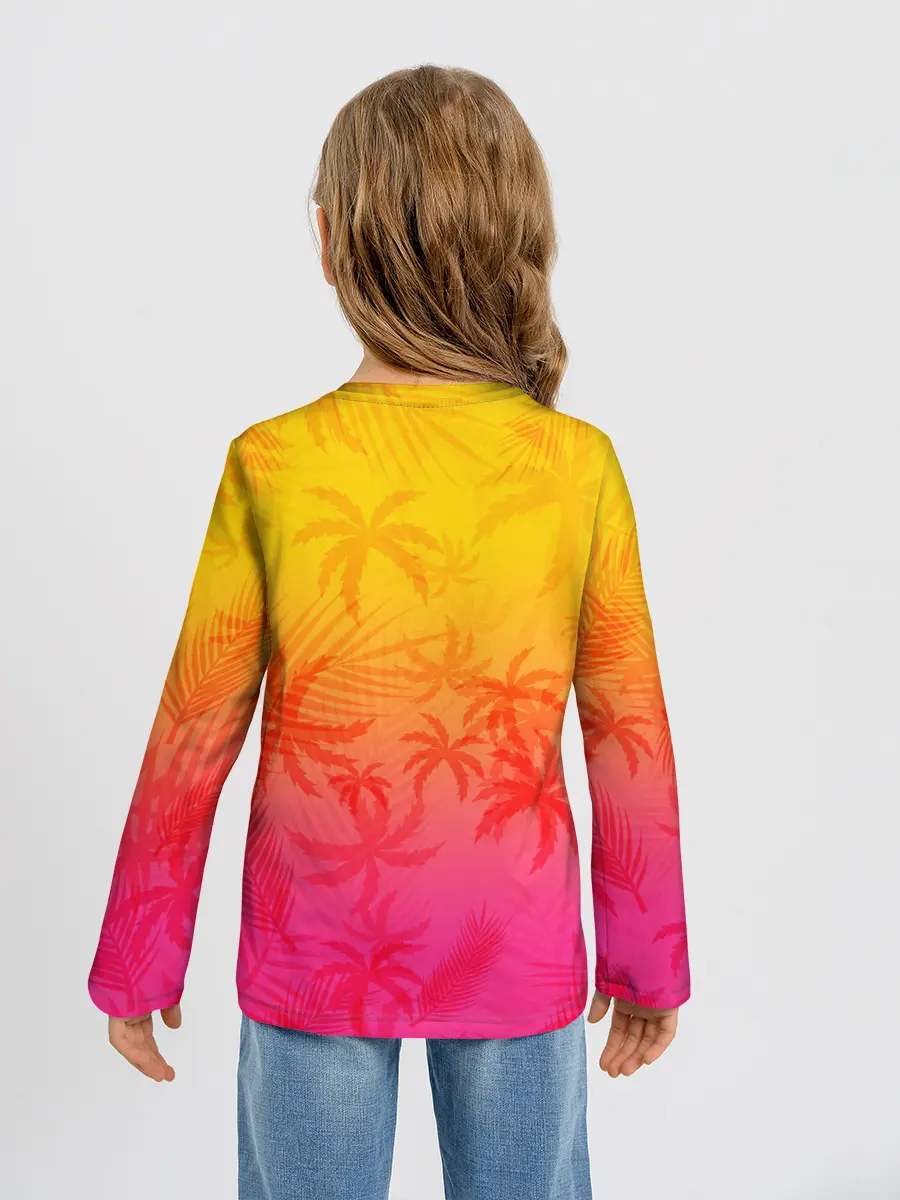 Детский лонгслив / РЕТРО ПАЛЬМЫ