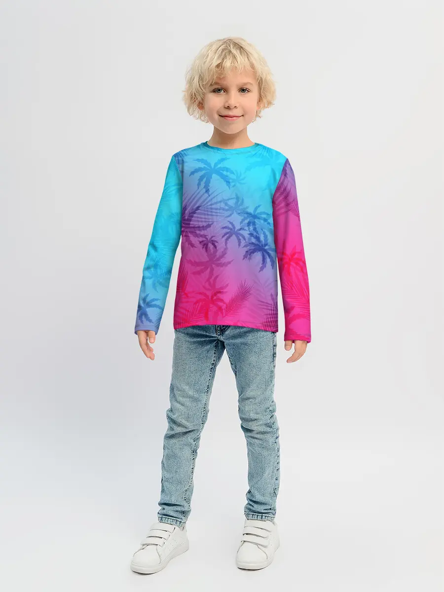 Детский лонгслив / НЕОНОВЫЕ ПАЛЬМЫ / NEON