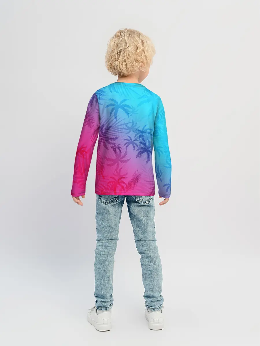 Детский лонгслив / НЕОНОВЫЕ ПАЛЬМЫ / NEON