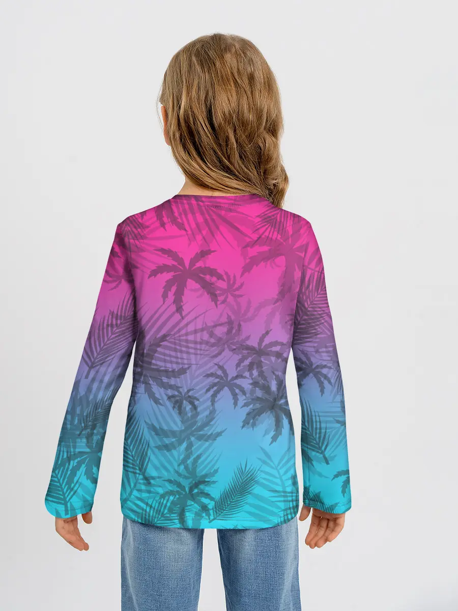 Детский лонгслив / РЕТРО ПАЛЬМЫ