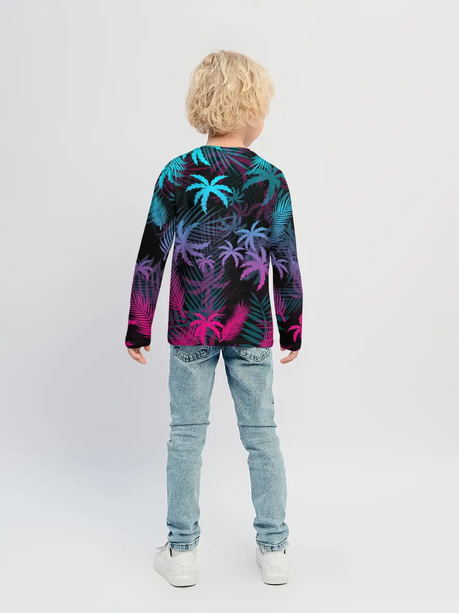 Детский лонгслив / НЕОНОВЫЕ ПАЛЬМЫ | NEON PALMS