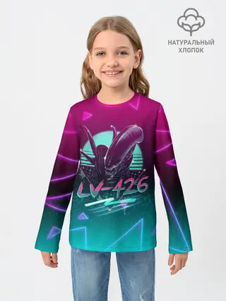 Детский лонгслив / НЕОНОВЫЙ ЧУЖОЙ