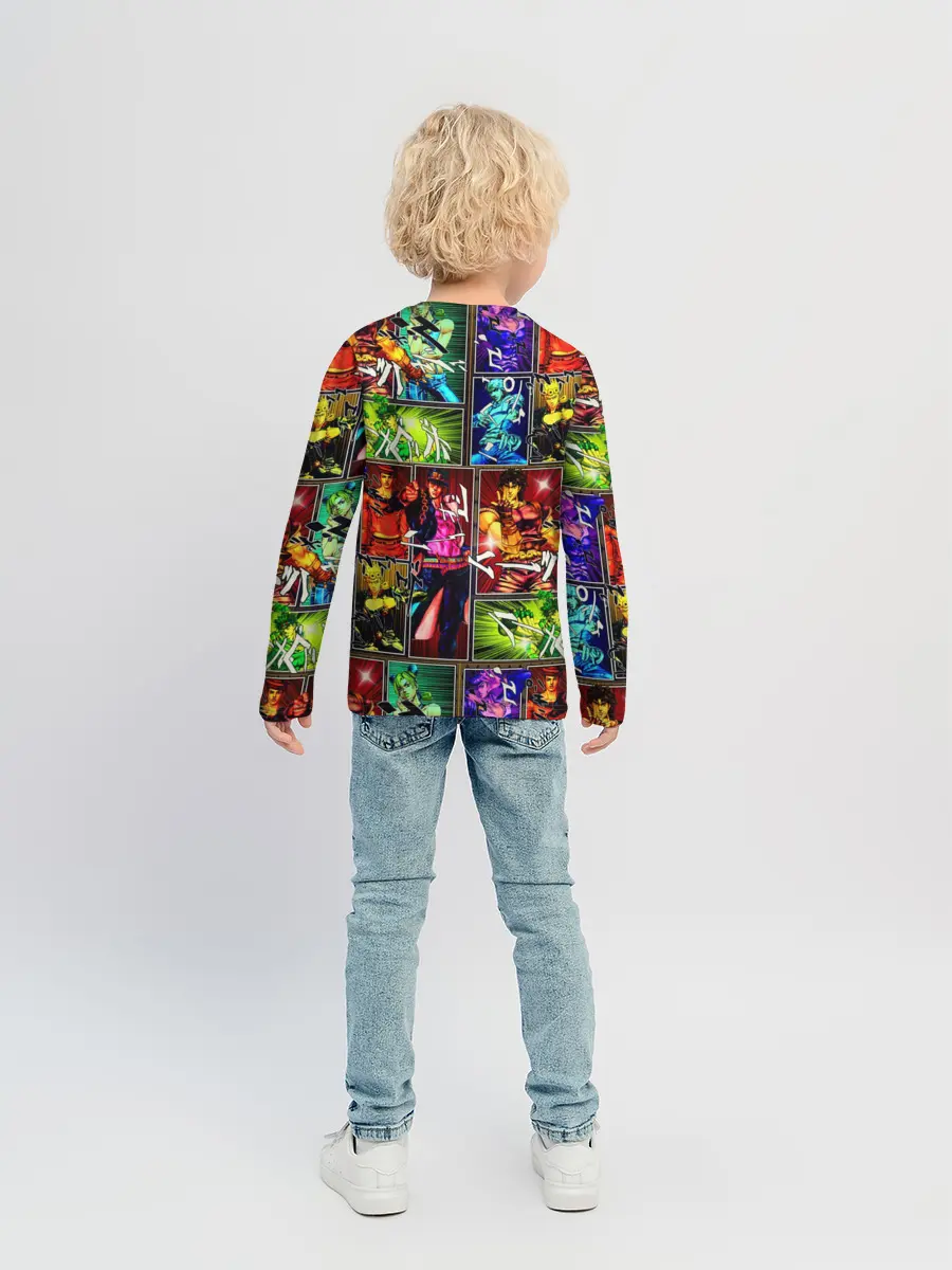 Детский лонгслив / Джоджо пендлетон хамон паттерн