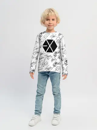 Детский лонгслив / EXO BAND АВТОГРАФЫ