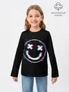 Детский лонгслив / Glitch Smile