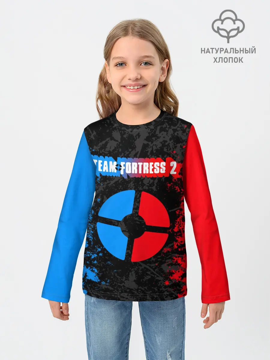 Детский лонгслив / TEAM FORTRESS 2 RED VS BLUE