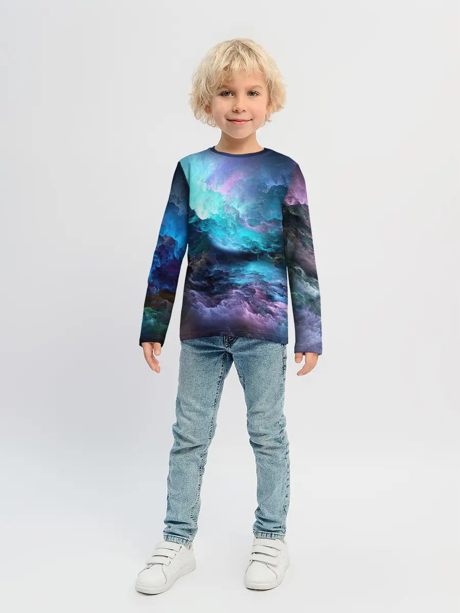 Детский лонгслив / ФРАКТАЛЬНЫЙ КОСМОС | SPACE