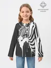 Детский лонгслив / Зебра