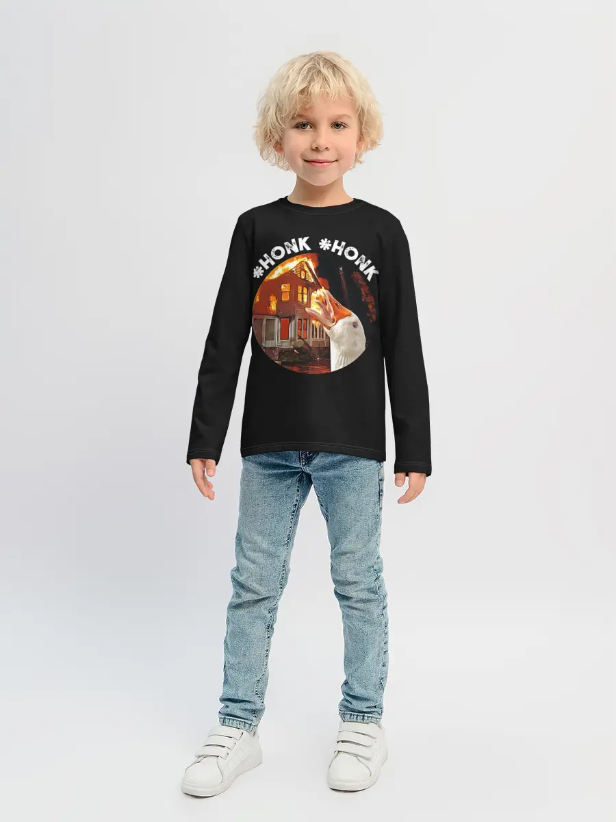 Детский лонгслив / Honk Honk I am Goose