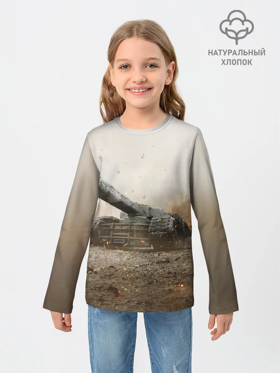 Детский лонгслив / Танки