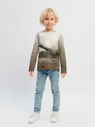 Детский лонгслив / Танки