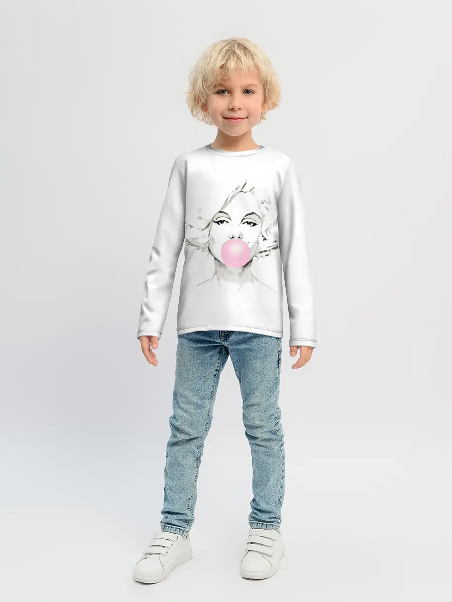 Детский лонгслив / Мэрилин Монро