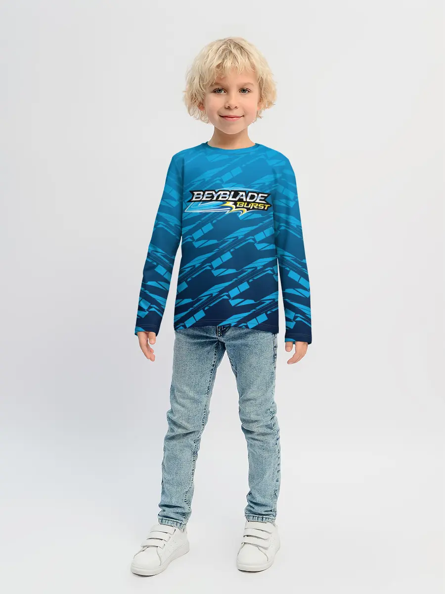 Детский лонгслив / Beyblade Burst pattern