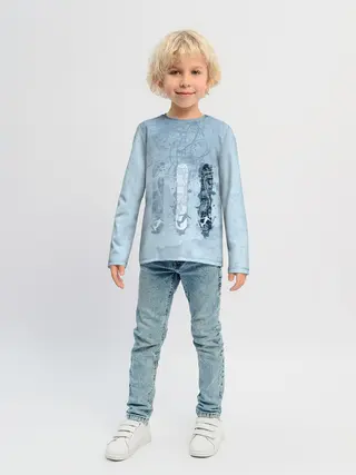 Детский лонгслив / три сноуборда