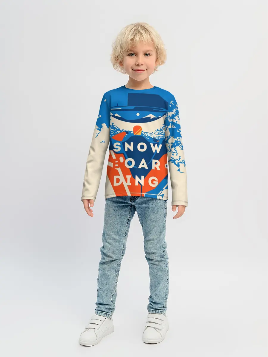 Детский лонгслив / SNOW BOAR DING