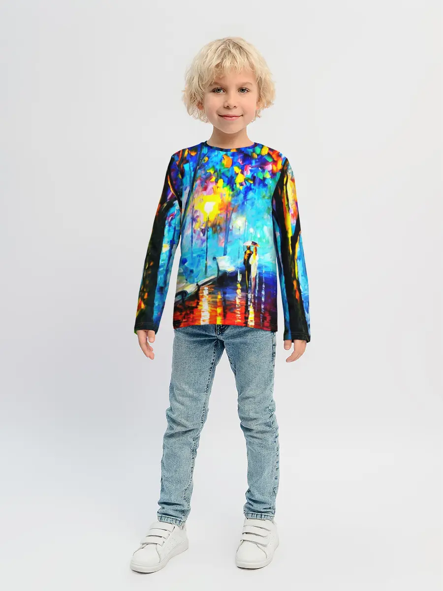 Детский лонгслив / ВЕЧЕРНЯЯ ПРОГУЛКА