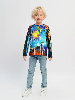 Детский лонгслив / ВЕЧЕРНЯЯ ПРОГУЛКА