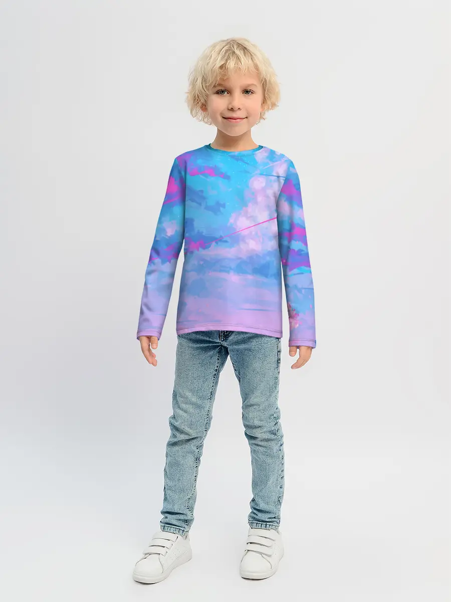 Детский лонгслив / РОЗОВЫЕ ОБЛАКА