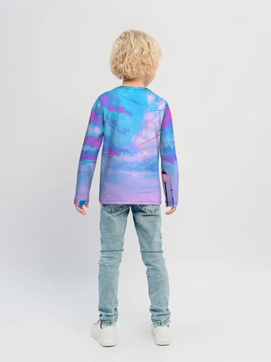 Детский лонгслив / РОЗОВЫЕ ОБЛАКА