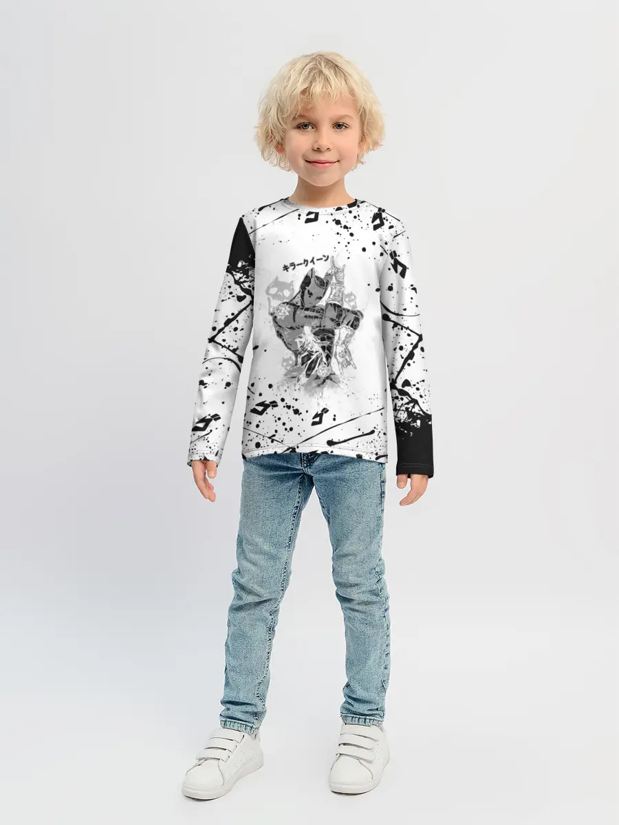 Детский лонгслив / KILLER QUEEN черные брызги