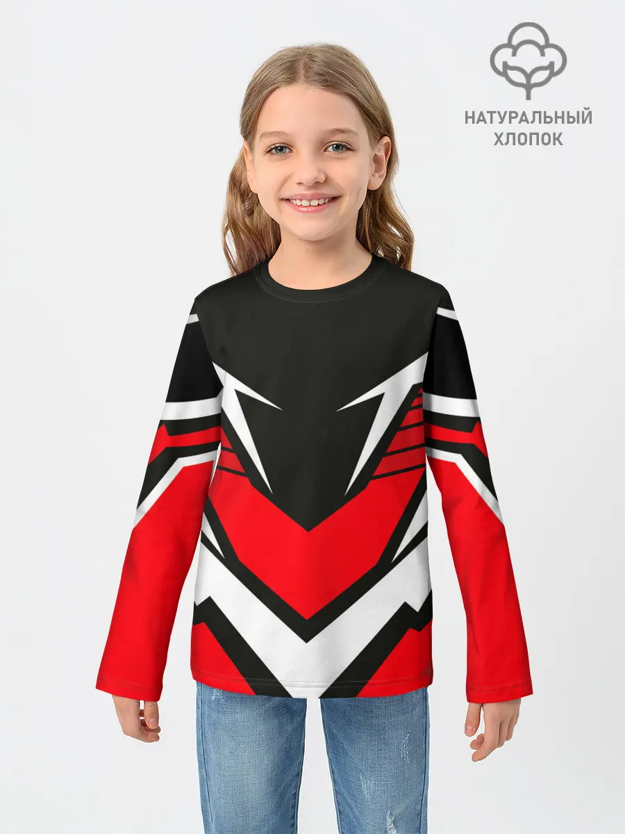 Детский лонгслив / Sports geometry 4