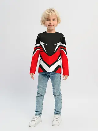 Детский лонгслив / Sports geometry 4