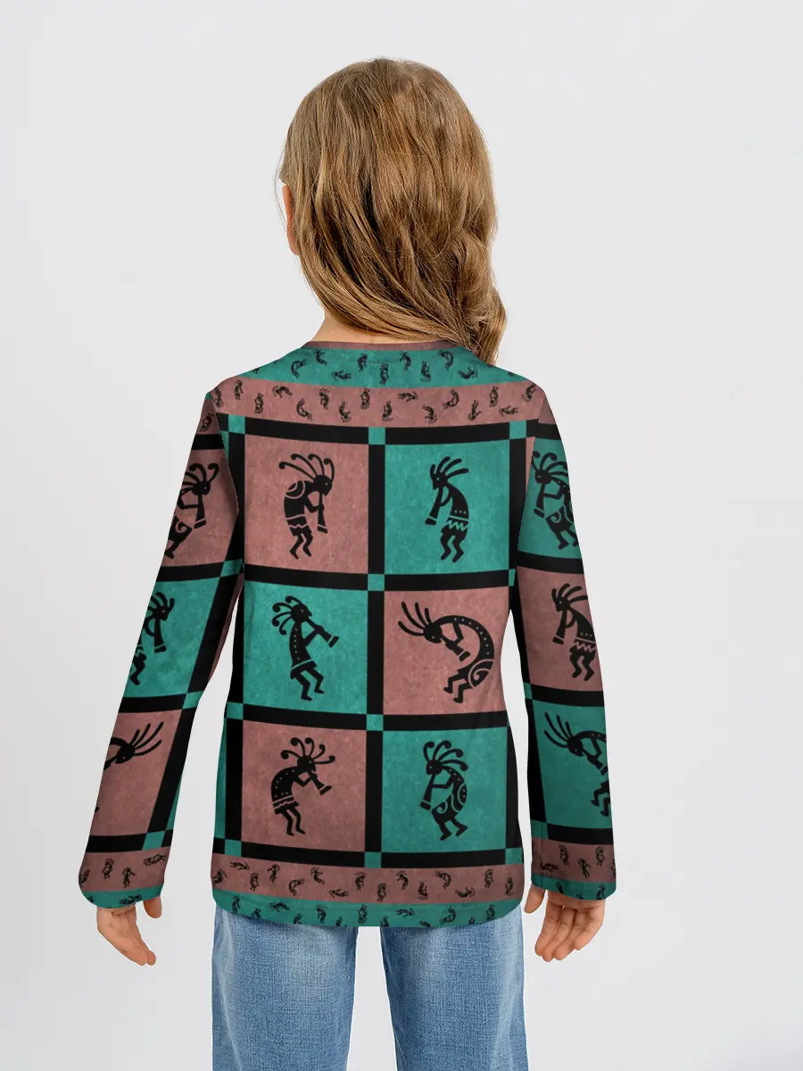 Детский лонгслив / Кокопелли