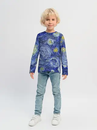 Детский лонгслив / Полотно ван Гога