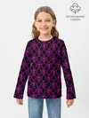 Детский лонгслив / KILLER QUEEN фиолетовый узор