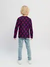Детский лонгслив / KILLER QUEEN фиолетовый узор
