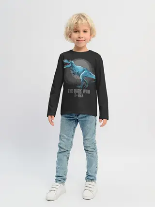 Детский лонгслив / Dinosaur t-rex