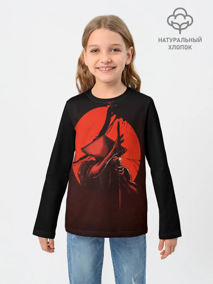 Детский лонгслив / Самурай