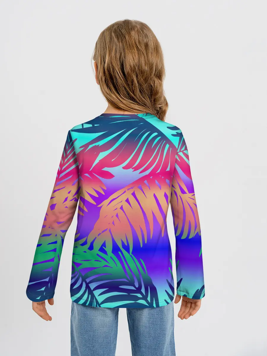 Детский лонгслив / НЕОНОВЫЕ ПАЛЬМЫ