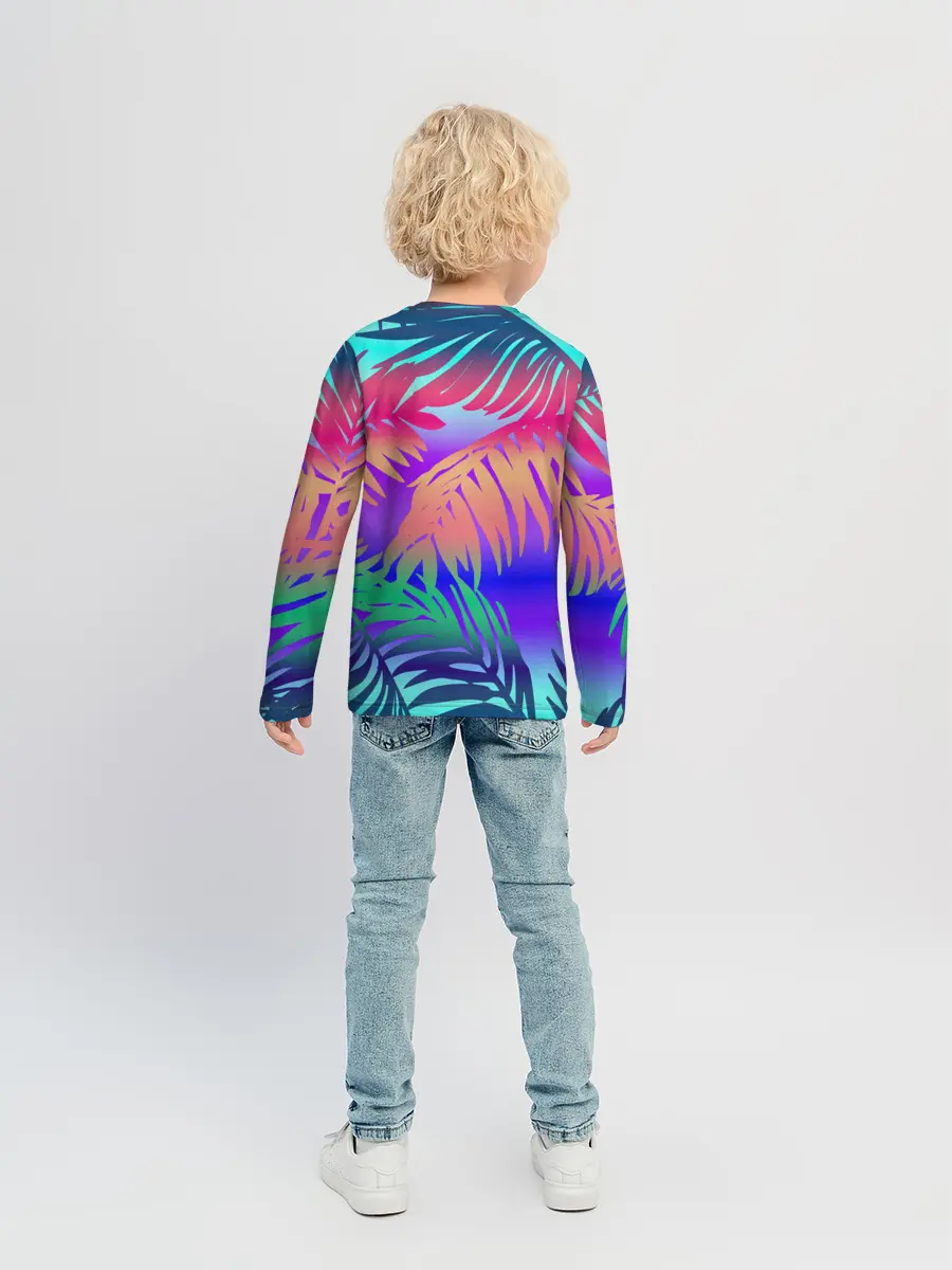 Детский лонгслив / НЕОНОВЫЕ ПАЛЬМЫ