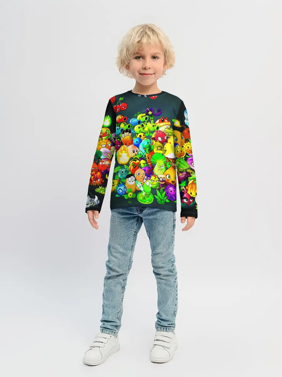 Детский лонгслив / Plants vs. Zombies