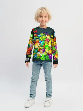 Детский лонгслив / Plants vs. Zombies
