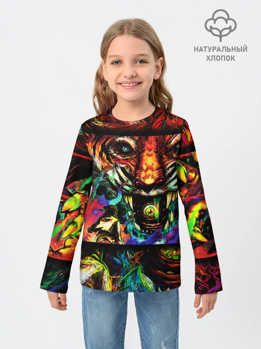 Детский лонгслив / HOTLINE MIAMI