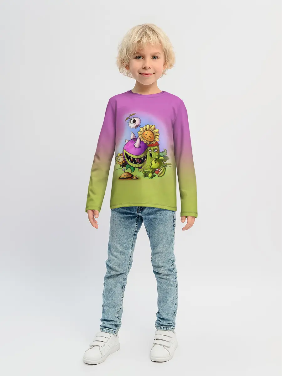 Детский лонгслив / Plants vs. Zombies