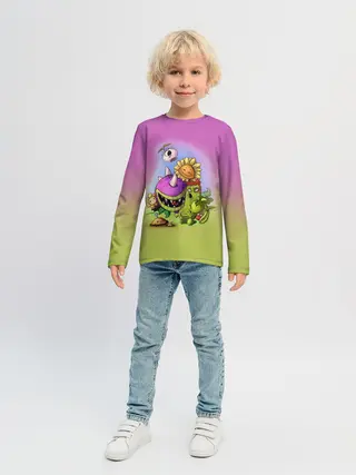 Детский лонгслив / Plants vs. Zombies
