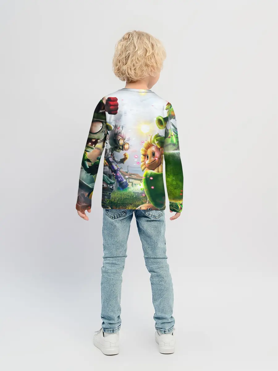 Детский лонгслив / Plants vs Zombies.