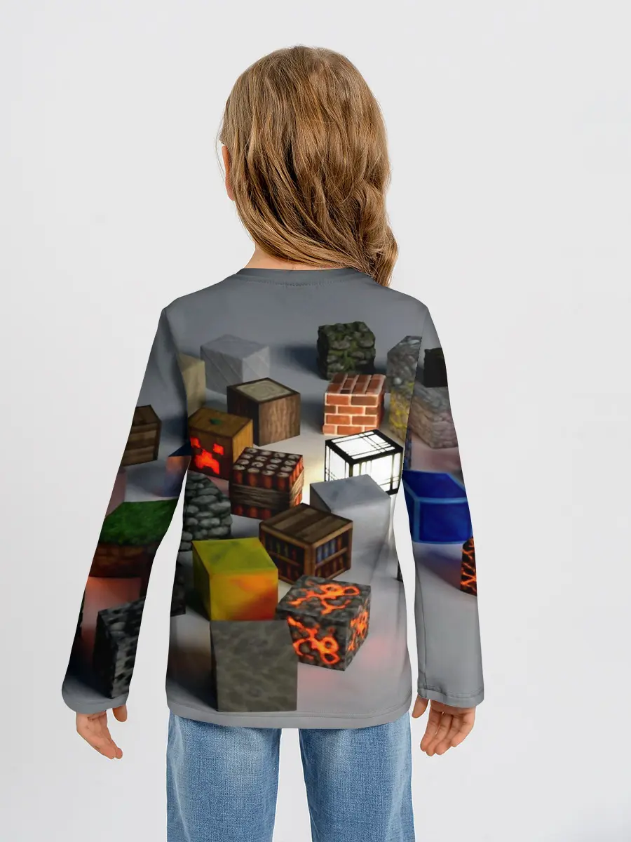 Детский лонгслив / MINECRAFT BLOX