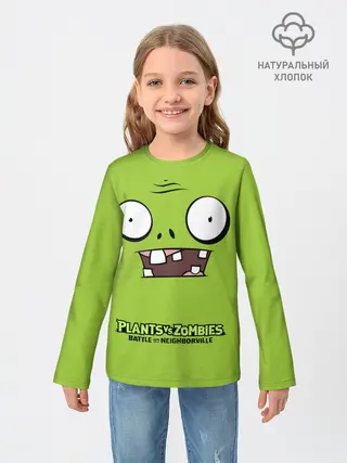 Детский лонгслив / Plants vs Zombies | Зомби.