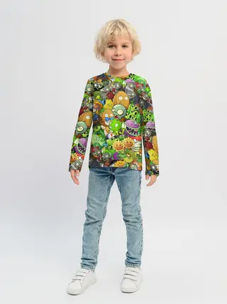 Детский лонгслив / PLANTS VS ZOMBIES