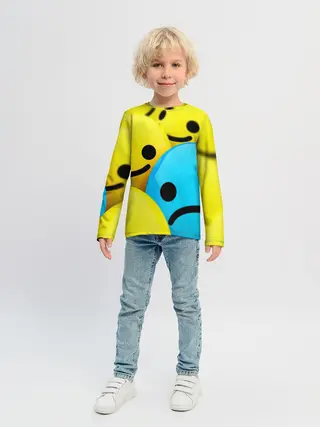 Детский лонгслив / СМАЙЛИКИ