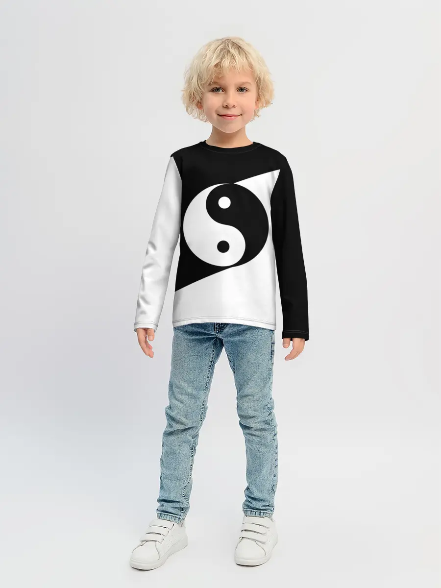Детский лонгслив / Инь - янь