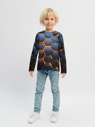 Детский лонгслив / 3D БРОНЬ
