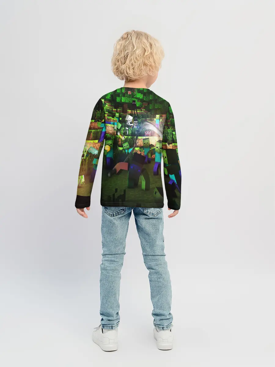 Детский лонгслив / MINECRAFT Creeper